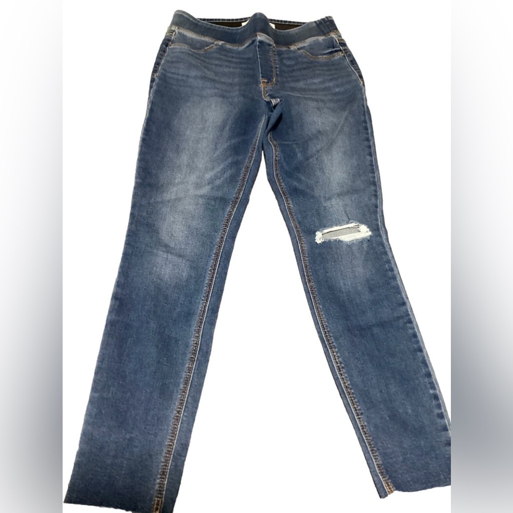 Old Navy Rockstar Stylish Blue Distressed Women Skinny Jeans